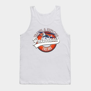 Travel explore fabulous England logo Tank Top